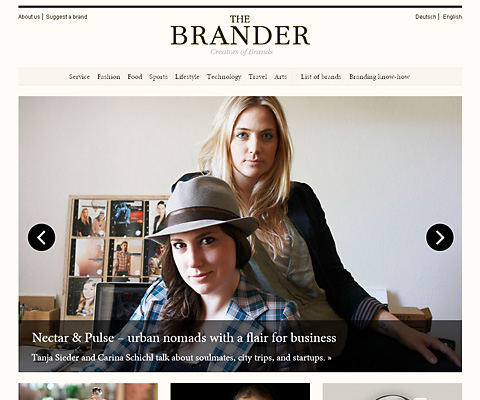 PC Webデザイン The Brander » Creators of Brands