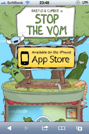 iPhoneWebデザイン Stop The Vom for iPhone and iPod Touch