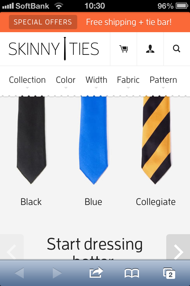 Skinny Ties | Nothing but skinny ties.