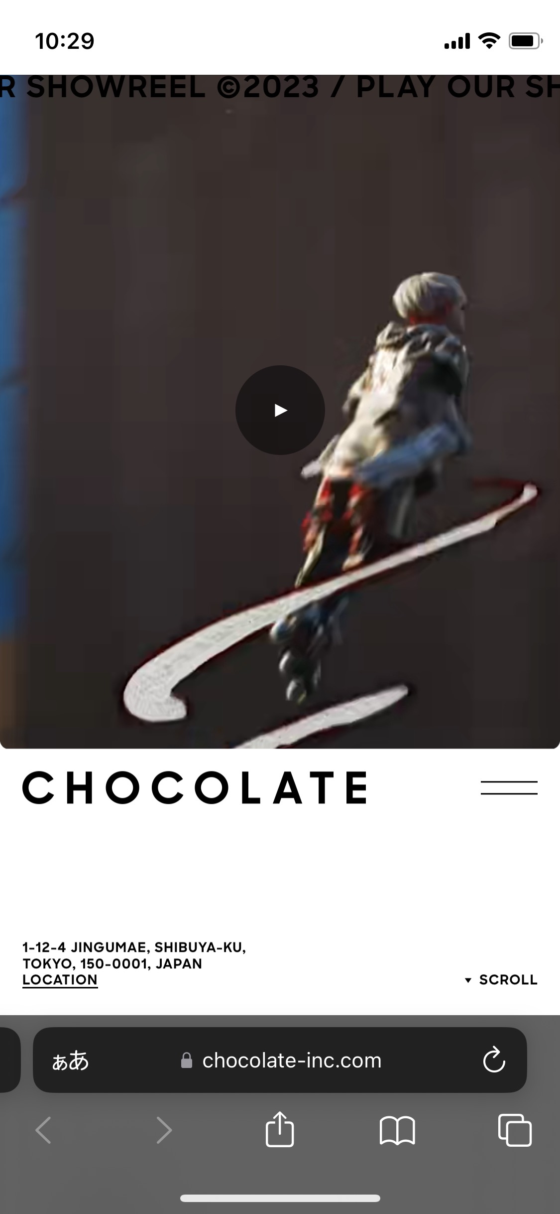 CHOCOLATE Inc.のサイト
