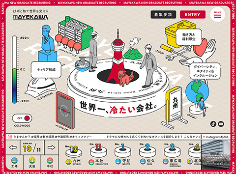 PCデザイン 世界一、冷たい会社。前川製作所 新卒採用サイト